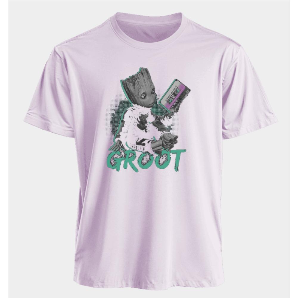 Men's and Women's T-shirts Groot Summer American Spring and Autumn New Classic Oversized Sporty Style Short-sleeved