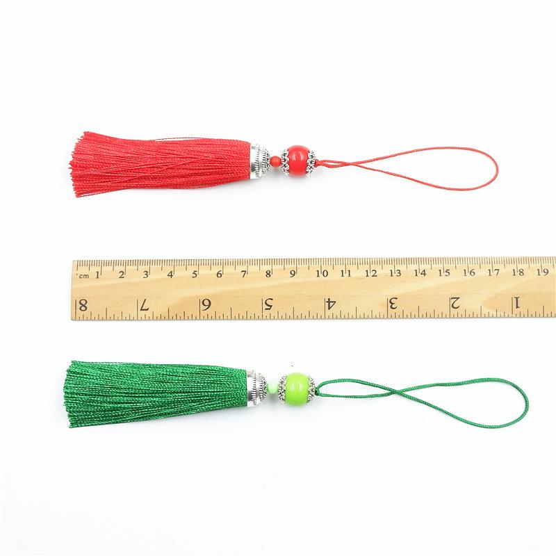 Tassel Ear Lobster Buckle Ball Handmade Hanging Ear Jewelry Clothing With Decorative Pendant Tassel U Disk Pendant