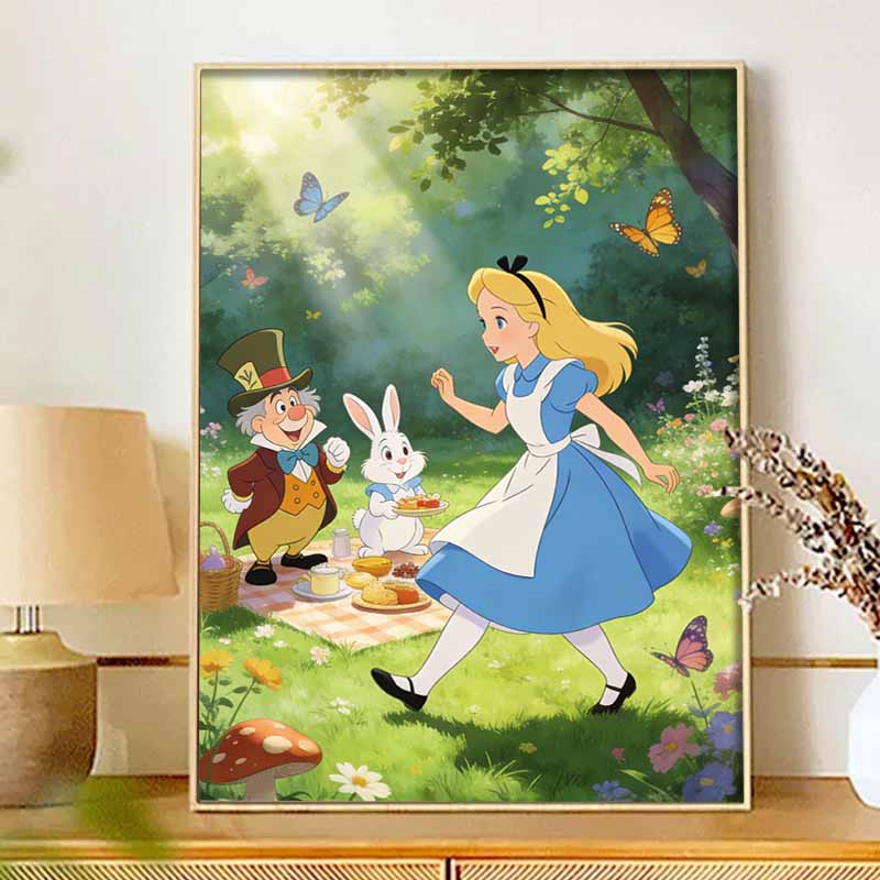 Disney Alice in Wonderland Diamond Painting Art Kit Handmade DIY5D Home Decor Gift
