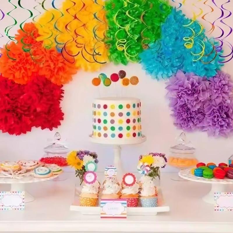 6 BUC/spirală Decorațiune Suspendată Decorațiune Suspendată Creativă Decorațiune Suspendată în Tavan Paiete DIY Recuzită Nuntă Petrecere de Ziua de Naștere