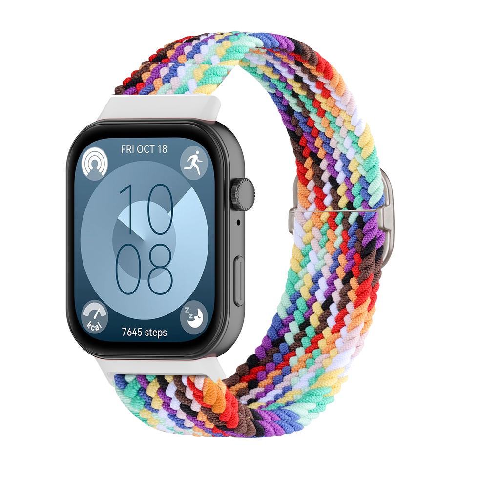 Armband für Huawei Watch Fit 3 4 pro Zubehör Verstellbares Sport Ersatz-Armband Geflochtenes Solo Loop Armband huawei fit3 4 Band