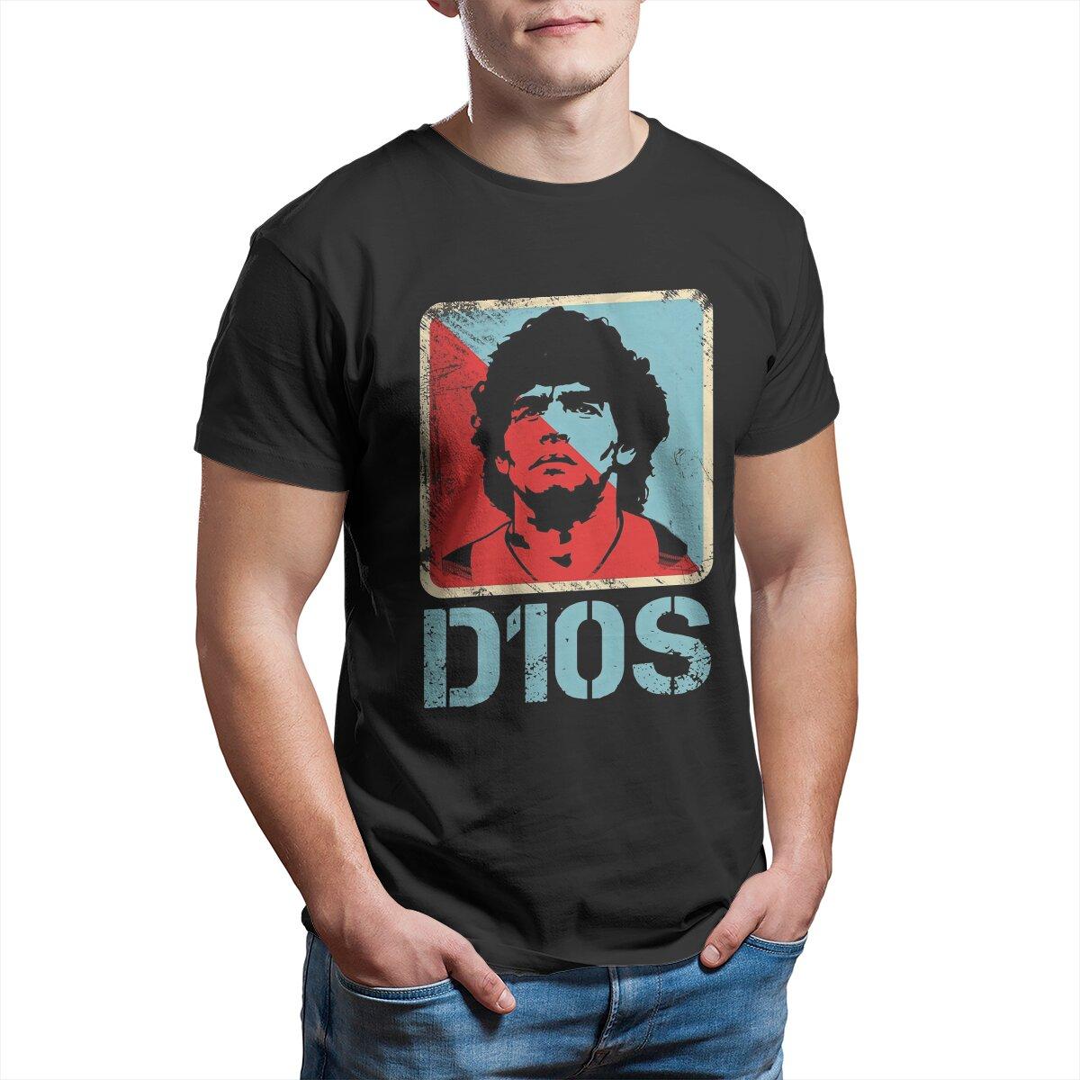 

Argentina Football Legend Diego 10 Tshirt Homme Mens Polyester Streetwear Blusas T Shirt For Men 4XL