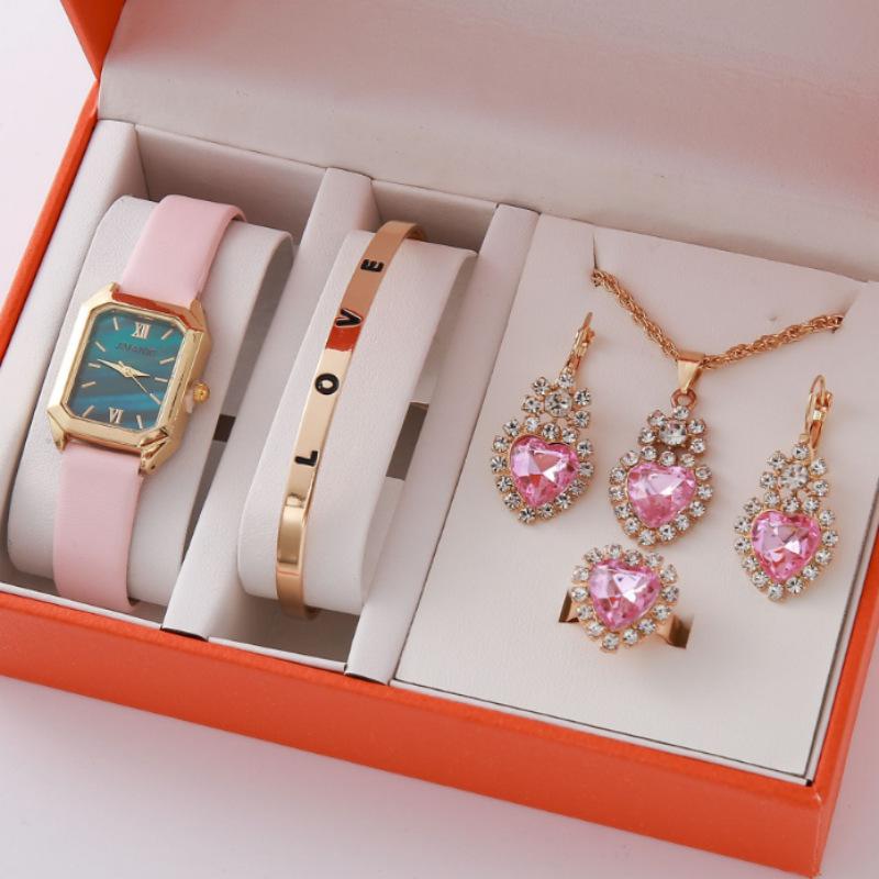 Fashion Rhinestone Diamond Women'S Bracelet Watch Alloy Steel Belt Quartz Women'S Bracelet Watch