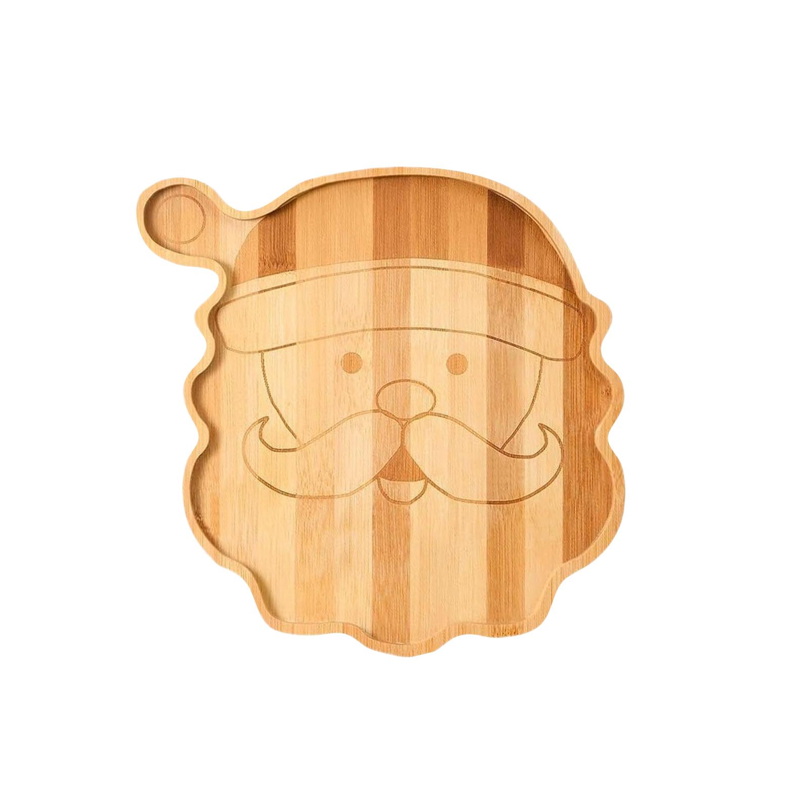 Christmas Platter Serving Platter Wooden Snack Platter Suitable For Christmas Vegetable Platter Food Cheese Platter One Size