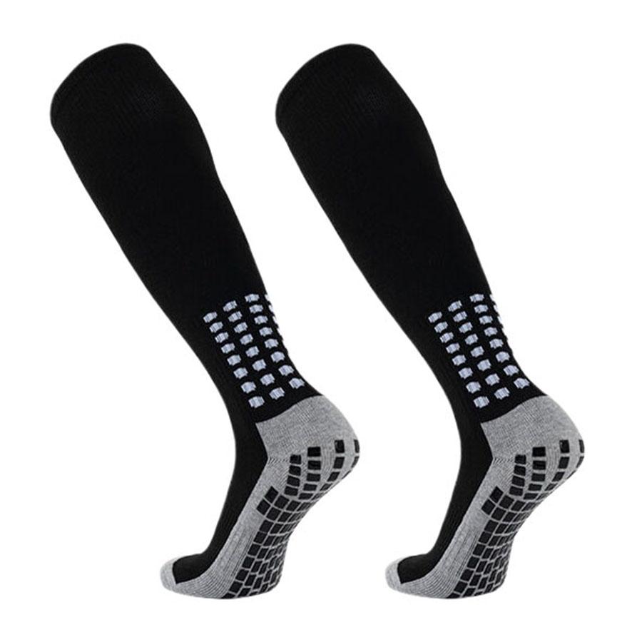 

2 пары мужских женских длинных спортивных носков до колена с нескользящей подошвой для футбола, баскетбола, бейсбола, регби, футбола, велоспорта, бега, тенниса EU37-45 US7-10
