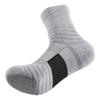 Men's Mid-Calf Sports Socks with Towel Bottom, Shock Absorption, and Anti-Slip for Running & Basketball