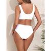 Hot-selling Split Swimsuit Multi-color Printed Sports Splicing Swimsuit Two-piece Set BIKINI Women