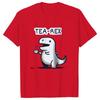 Unisexs Womens TeaRex Dinosaur Printed TShirt Soft Breathable Round Neck Short Sleeve Tee Unisex Fun Quirky Style