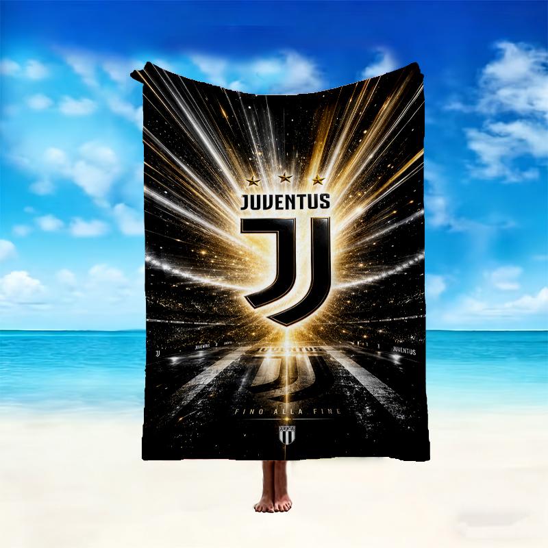 1pc Cozy Print Blanket, Juventus Football Club Blanket Appropriate for Home Picnic and Travel Adventures