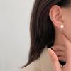 Japanese Pearl Ear Button for Women Simple and Cute Light Luxury Mini Earrings