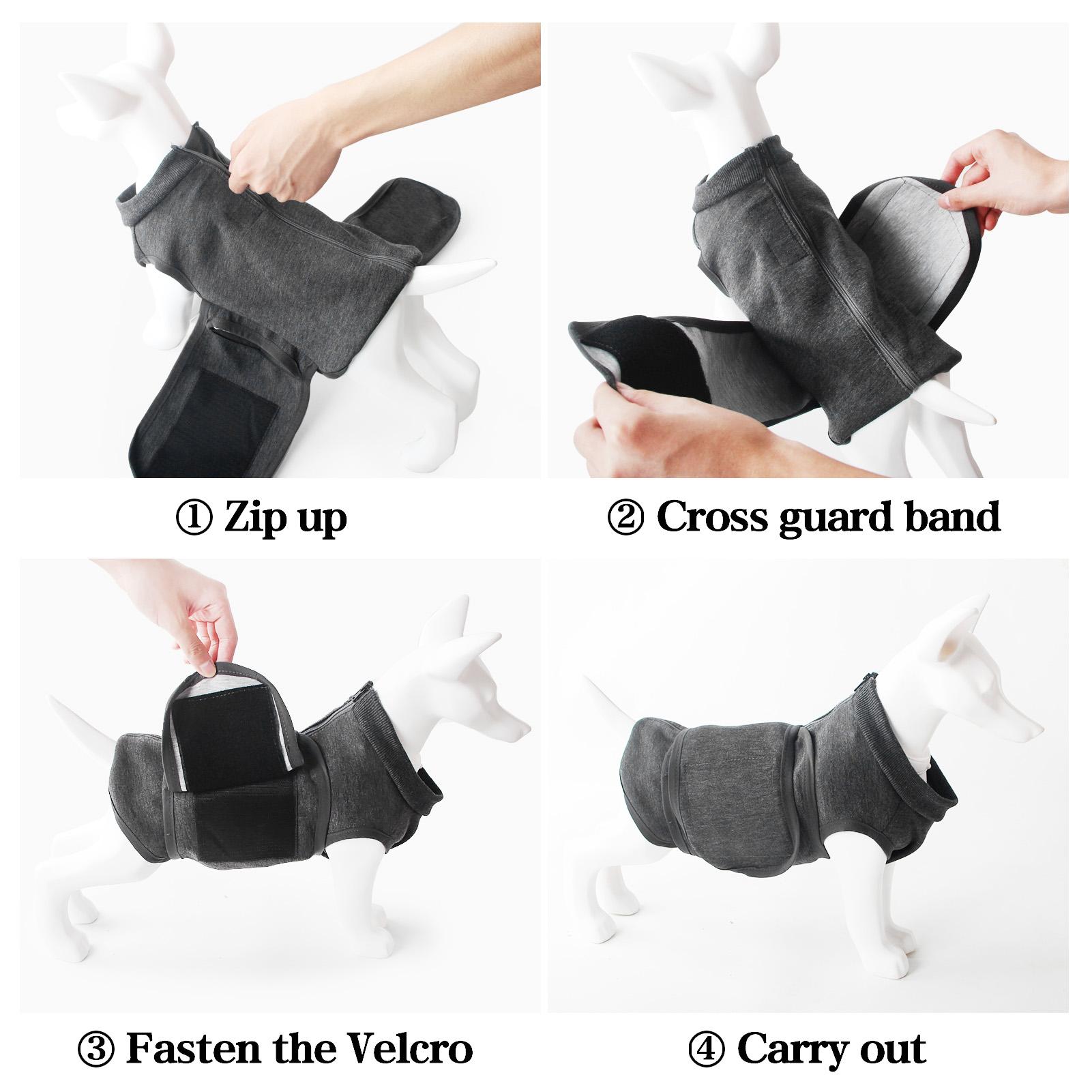 

Dog Anxiety Relief Coat Dog Comfort Clothes Keep Calm and Reduce Anxiety Breathable Dog Anxiety Vest Jacket with Hook and Loop S