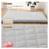 Extra-thick 10cm Five-layer Semi-double Futon Mattress Pad with TEIJIN Mighty Top Filling. Antibacterial, Odor-resistant, Mildew-resistant, Dust Mite-