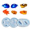 3Pcs Gold Fish and Whale Epoxy Resin Molds Jewelry Making Tool Soap Candle Craft Silicone Mould Baking Accessories