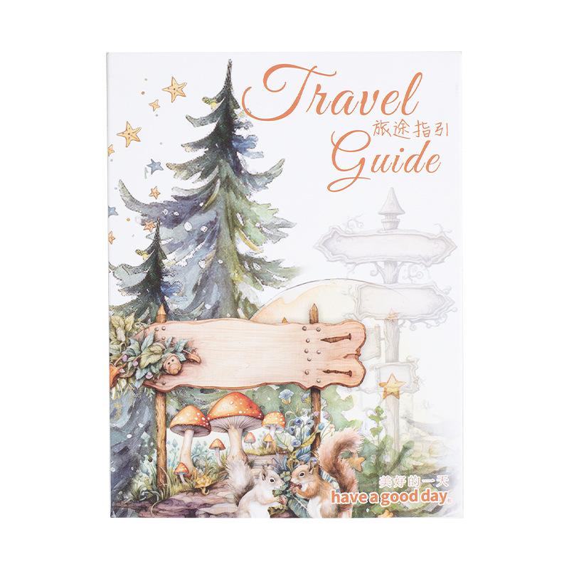 Travel guide, travel signs, PET stickers, mountain path signs, seaside estate decorations, handmade DIY account stickers