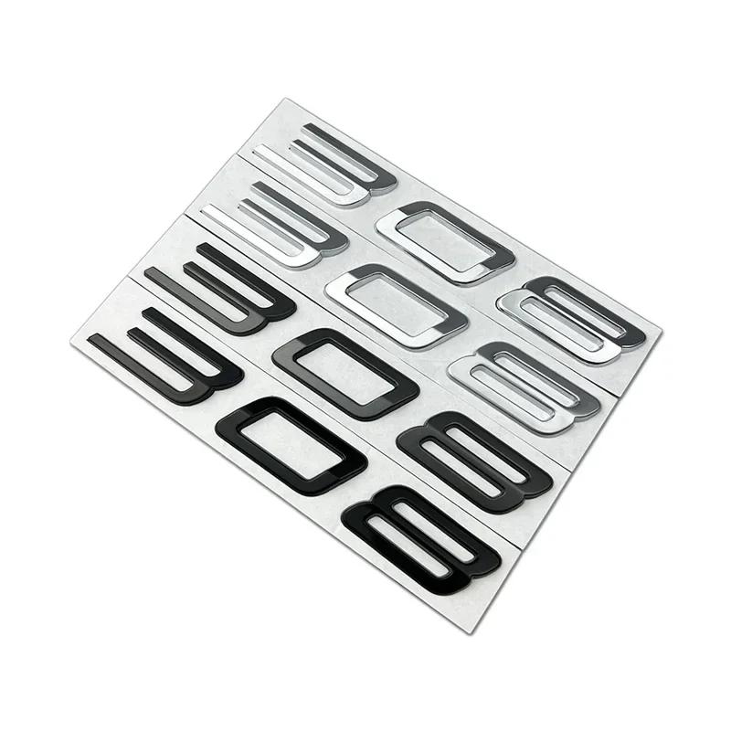 AAXI1 3D Car Rear Trunk Emblem Sticker for Peugeot 308 Auto Metal Letter Badge Decal Exterior Decoration