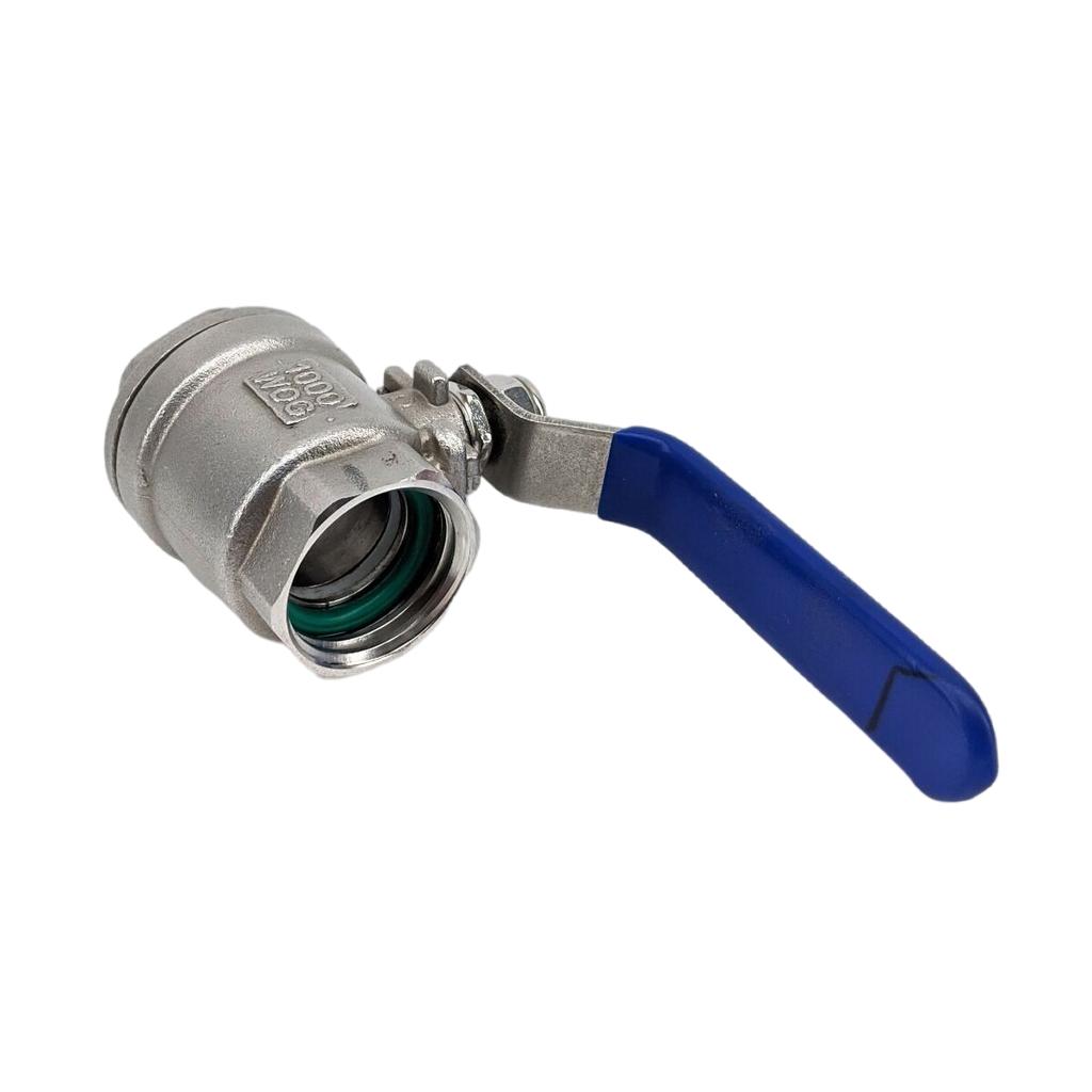 Kegland PCO1881- 3/4' Female Ball Valve Stainless Connector Suit FermZilla Keg Lid Beer Accessories Home Brewing