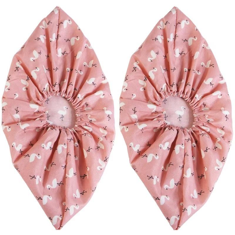 1Pcs Home Washable Elastic Adult Dustproof Cloth Shoe Covers Indoor Use Student Computer Rooms Internet Cafes Fabric Foot Covers