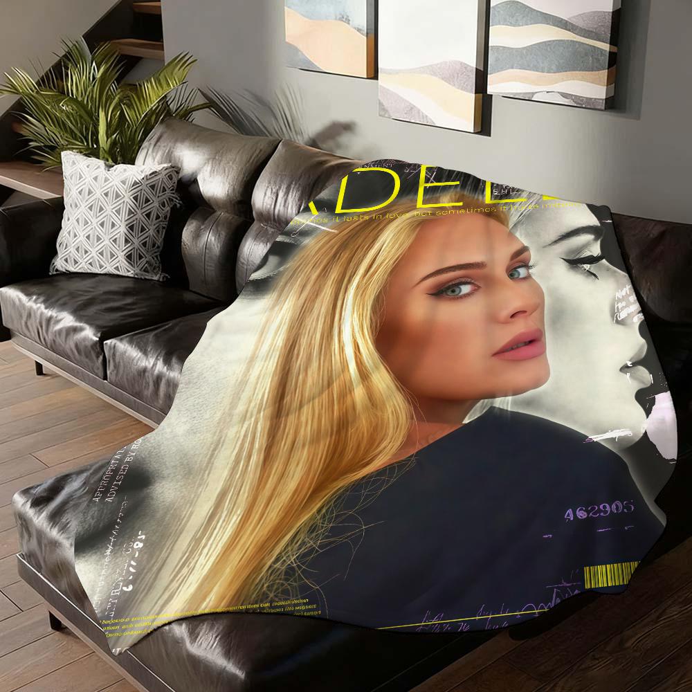 British singer Adele Blanket For Sofa Office Bed Plane Travel Sleep Read Relax Camping Soft And Warm