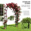 Garden Arch, Vintage Design, 125 X 37 X 230 Cm, Black