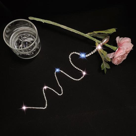 Braided Head Chain Snake Shape Long Tassel Rhinestone Punk Shining Hair Ornament Hair Decor Hair Daily Styling Tool
