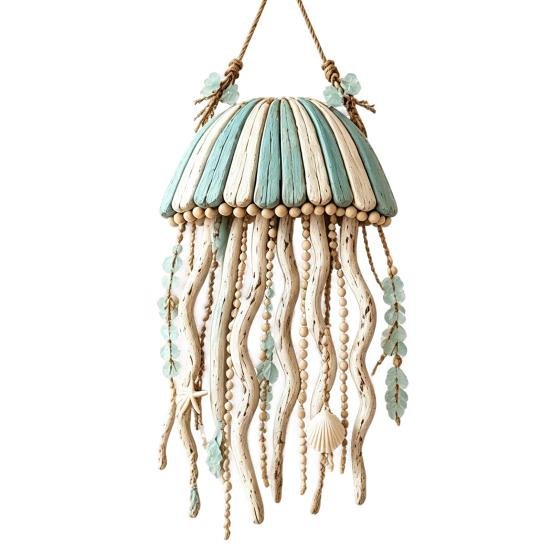Easy To Install Wall Lamp Coastal Fish Pendant with Light, Fish/Turtle/Jellyfish/Dolphin/Octopus/Whale Shape, Resin Ocean Sconce Light Themed