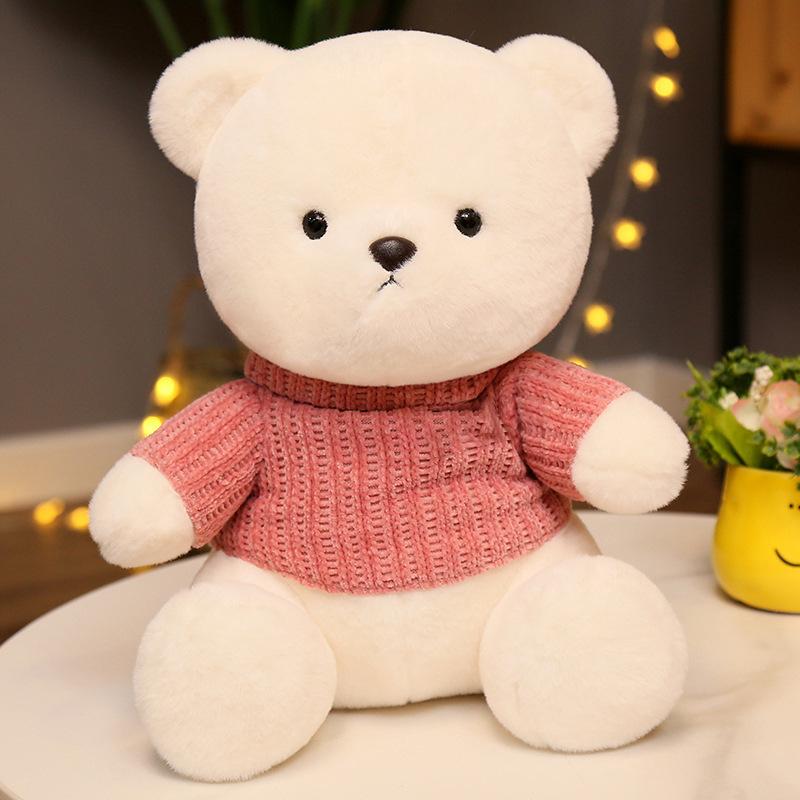 Cute Stuffed  Bear Dolls Soft Plush Toys Pink Blue Kawaii Cotton Cartoon Animals Wedding Gifts Baby Birthday Christmas Toys