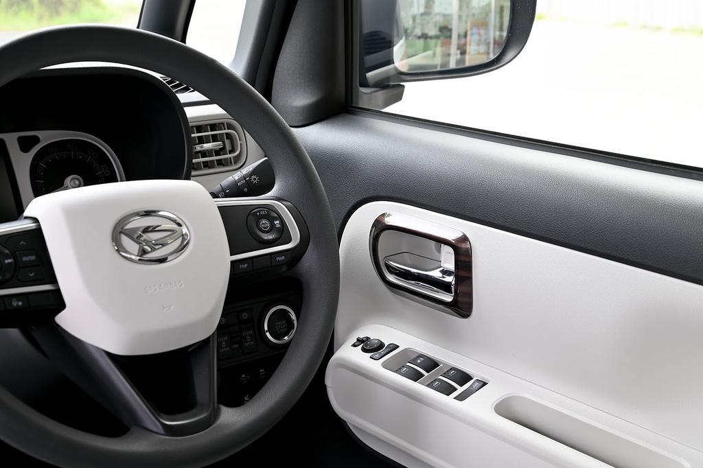 SecondStage Ebony Door Bezel Panels for Daihatsu Move Canvas LA850/LA860S (D006BCW)