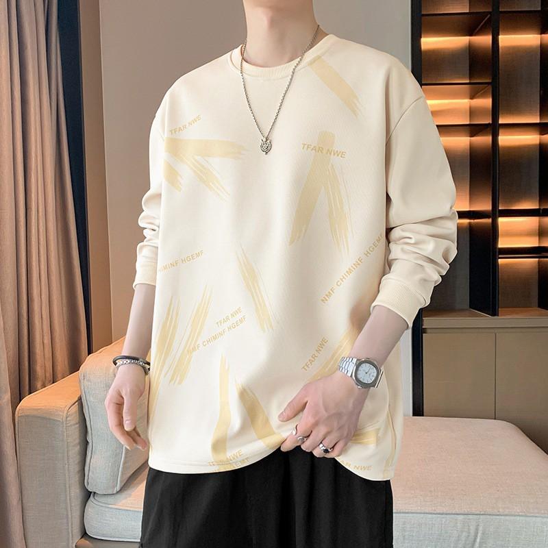 2026 Mens Graphic Sweatshirt Long Sleeve Casual Everyday Wear