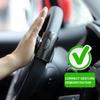 1 pomello del volante a 360 gradi, pomello girevole automatico, potenziatore dello sterzo per auto, in silicone, rinforzante per la maniglia del servosterzo.