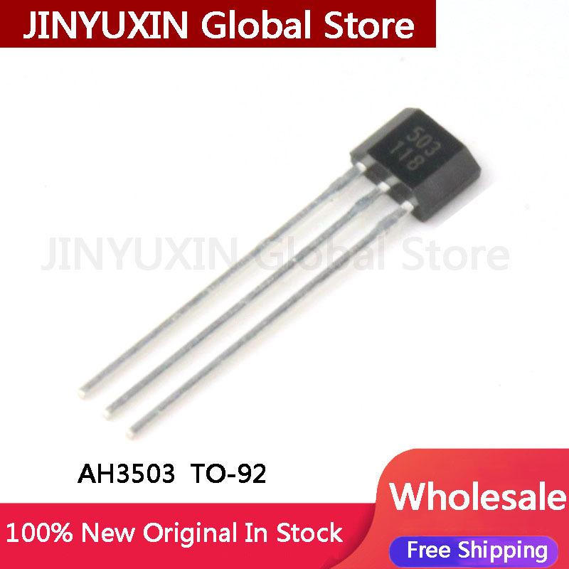 

20-100pcs A3503 linear Hall sensor AH3503 UGN3503UA 3503 503 A503 inline TO92 In Stock Chip Wholesale 10Pcs AH3503