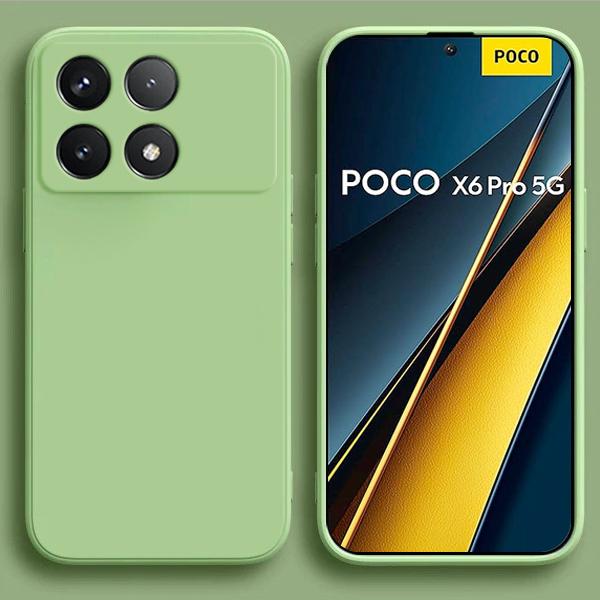 Pro Poco X6 Pro Pouzdro Tekuté Silikonové Pouzdro na Telefon Pro Xiaomi Poco X6 Pro 5G Měkký Kryt