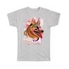 Gift T-Shirt : German Shepherd Fusion Colorful Dog Pet Animal CuteWatercolor
