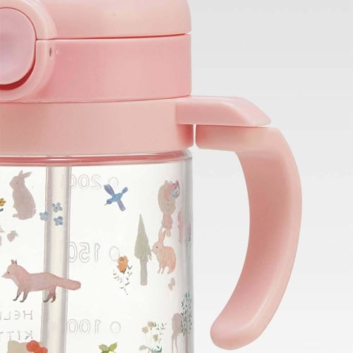 skater baby straw mug with two-handed handle 260ml foldable handle sanrio kitty recommended for ages 1 and up kshw1n-a