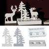 Reindeer Ornament Silicone Crafting Mold Flexible Capacity Christmas Tree Decoration Candle Holder Making Tool