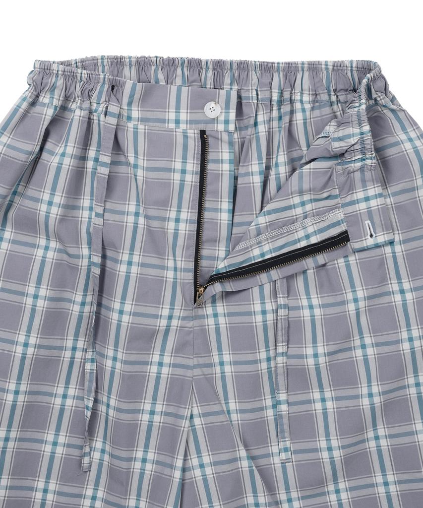AJOBYAJO Check Shorts [Grey]