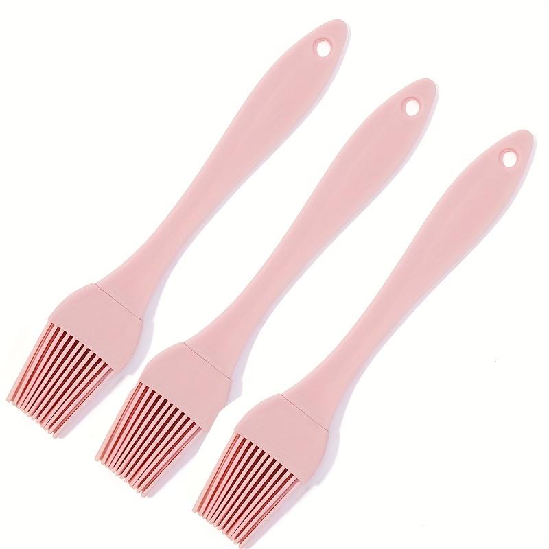 

3pcs Silicone Grill Brush Set, Detachable Kitchen Utensils for Grilling and Cooking, Nordic Style Small Bristle Brushes