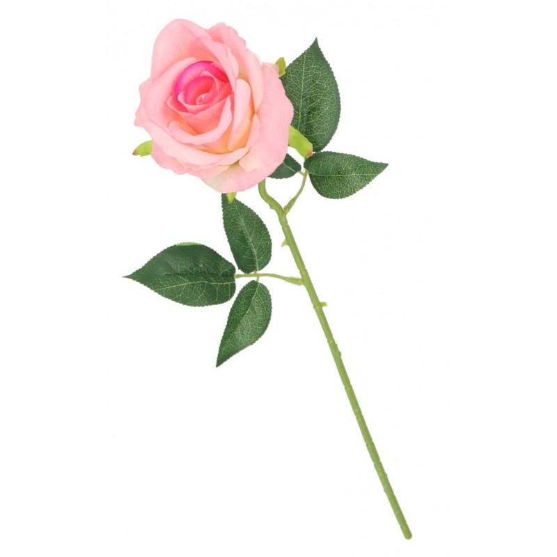 SINGLE SUEDE ROSE LIFE-LIKE 51CM ROSES