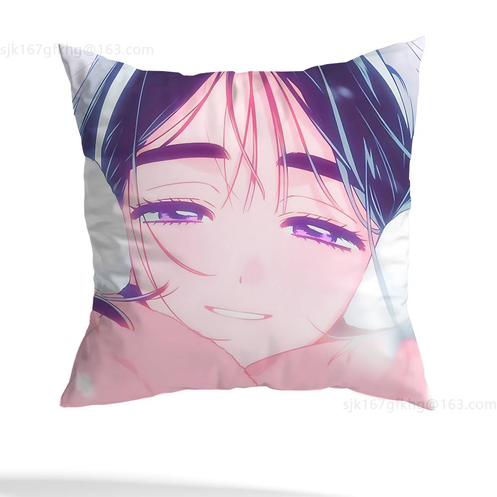 Cartoon Cute Girl Sua pillowcase casual style decoration, suitable for home decoration (excluding pillow core)