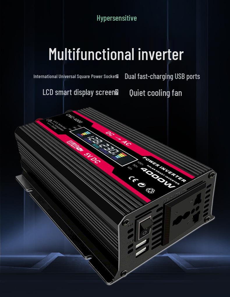 Intelligent Modified Sine Wave Car Solar Inverter 4000W 12V