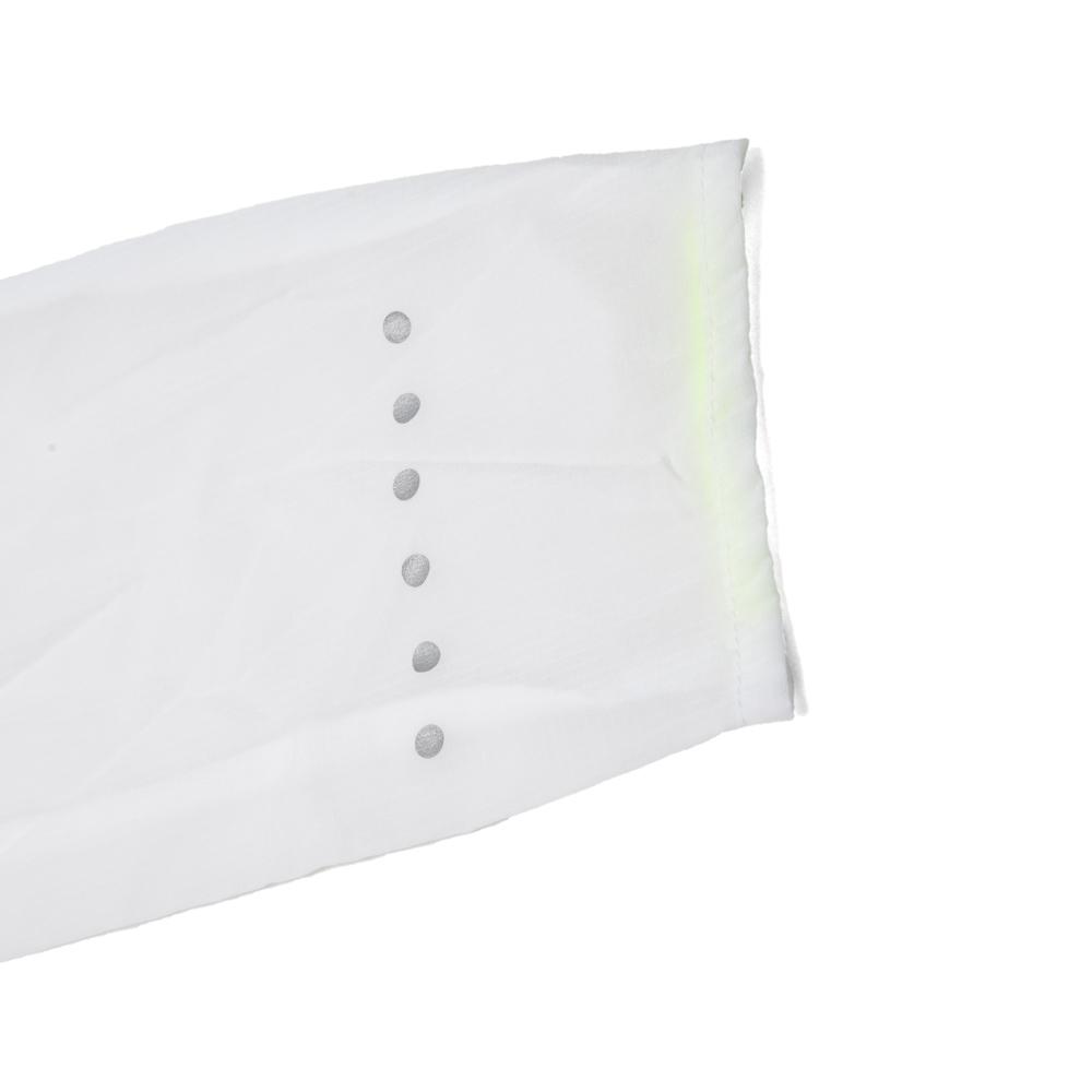 Nike Solid Logo Reflective Trim Zipper Hooded Jacket Kids jackets White 845590-100