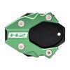 MotHeartCNC Motorcycle Side Stand Enlarger for Z H2 (2020-2024) and Z H2 SE (2021-2024) (Green)
