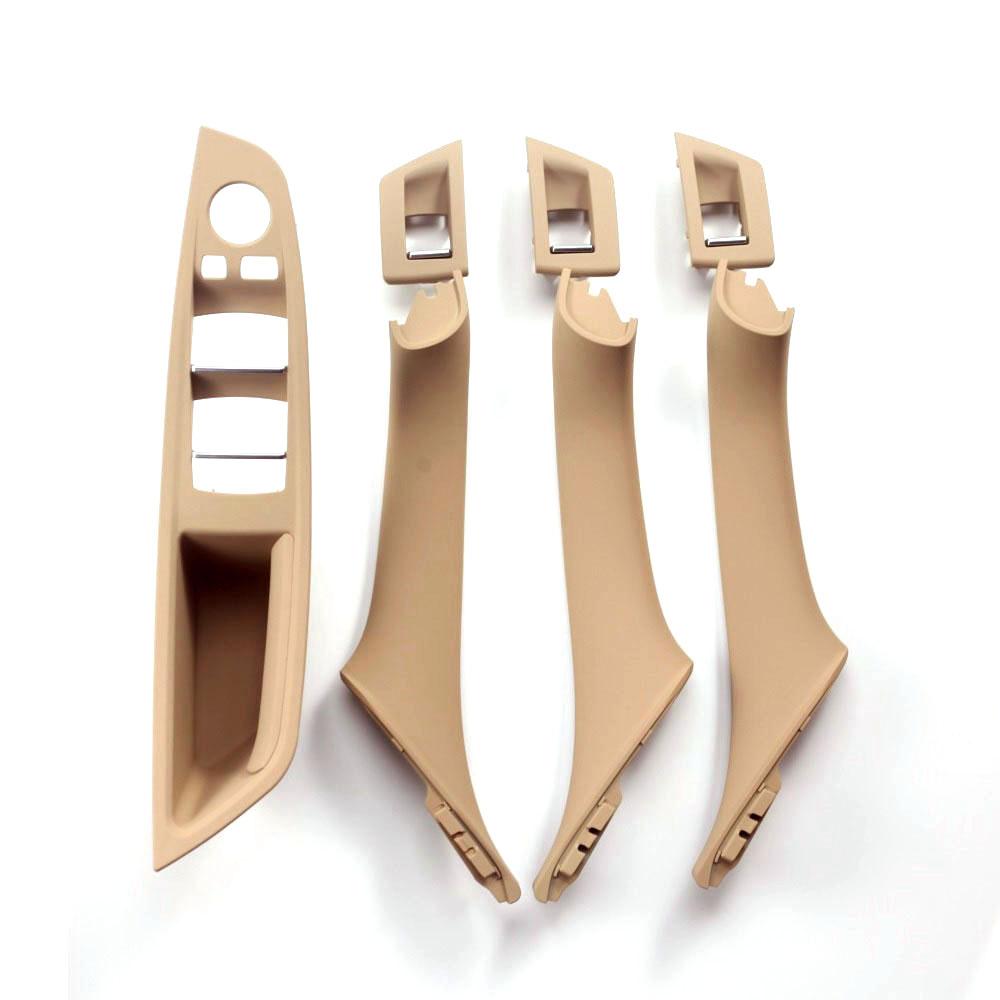 LHD Beige Black Brown Oyster Car Interior Door Armrest Inside Pull Handle Set For BMW 5 Series F10 F11 523i 525i 528i 530i