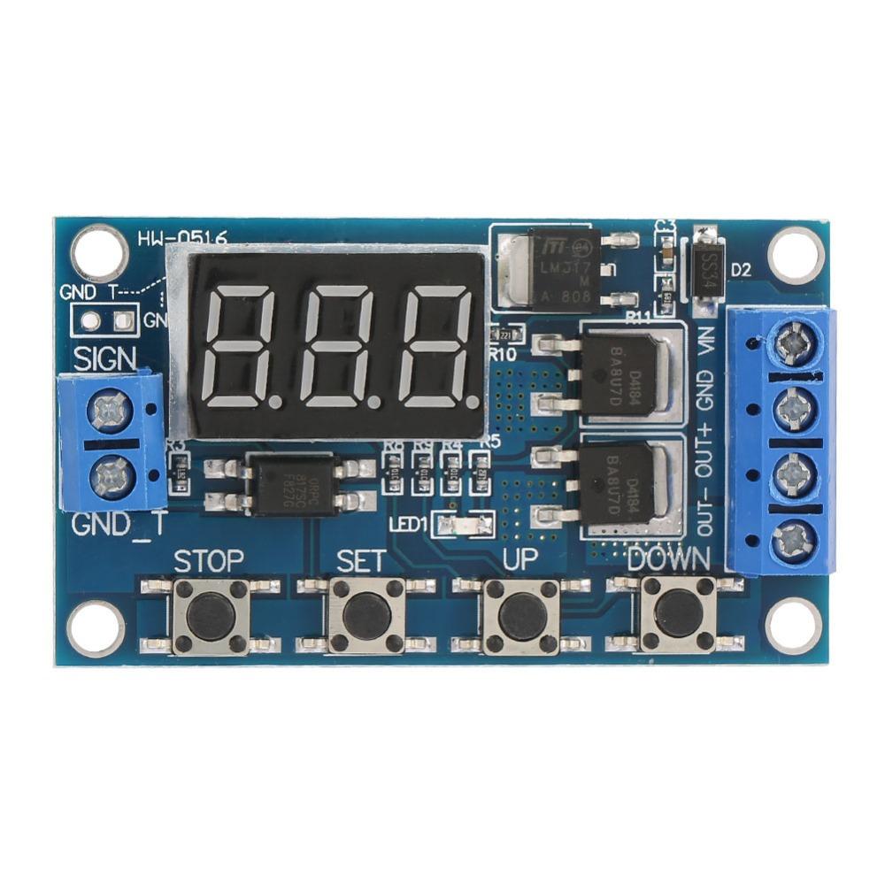 12V-24V Pulse Signal Cycle Delay Timer Switch Cycle Delay Timer Delay  Industrial Applications