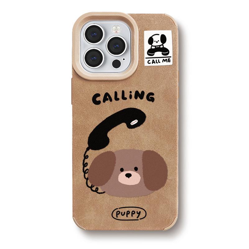 

Кожаный чехол Zhitai для iPhone 16: Креативный мультяшный дизайн для iPhone 15 Pro Max, 14 Pro, 13, 12 и 11. 14 Pro