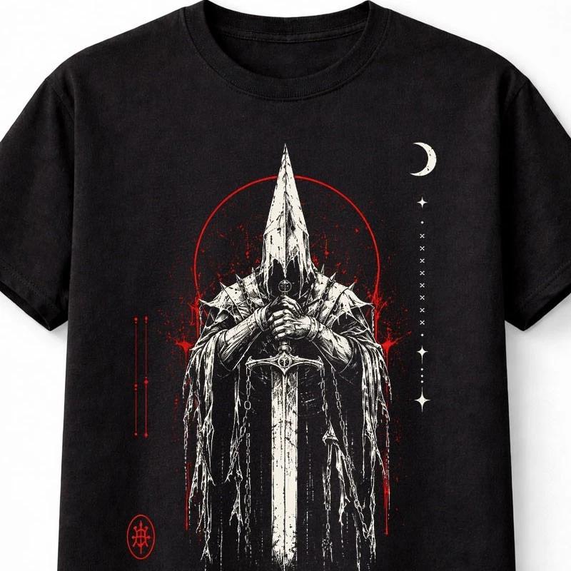 Executioner Dark Fantasy Medieval Horror Sword Gothic Unisex TShirt S