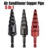 5 In 1 Air Conditioner Copper Pipe Expander Swaging Drill Bit Set Swage Tube Expander Swaging Flaring Tools For HVAC Repair