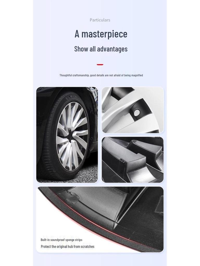Tesla Model 3 Imitation 19" Wheel Covers - 18" Nova Style Protectors
