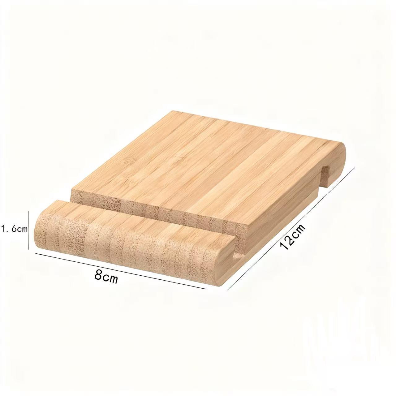 Bamboo Universal Adjustable Phone Stand for Desktops