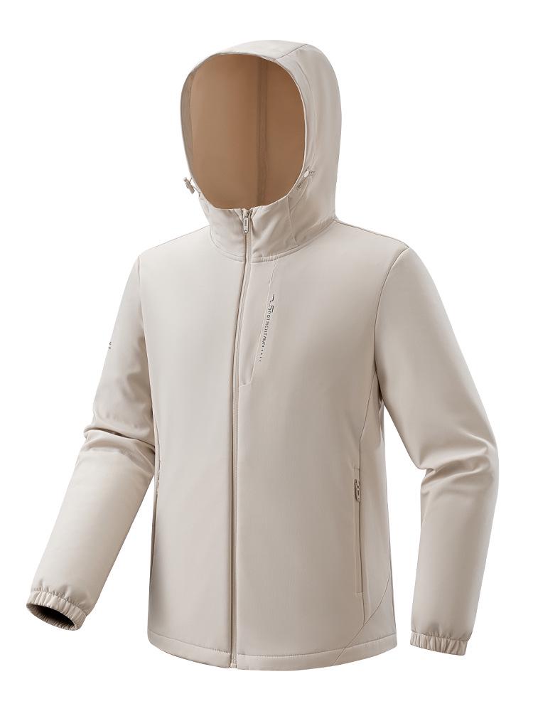

Waterproof Windproof Softshell Jacket for Couples - Plus Size, Wear-resistant, Warm, Single-layer, Men & Women Mountaineering Outerwear 2XL