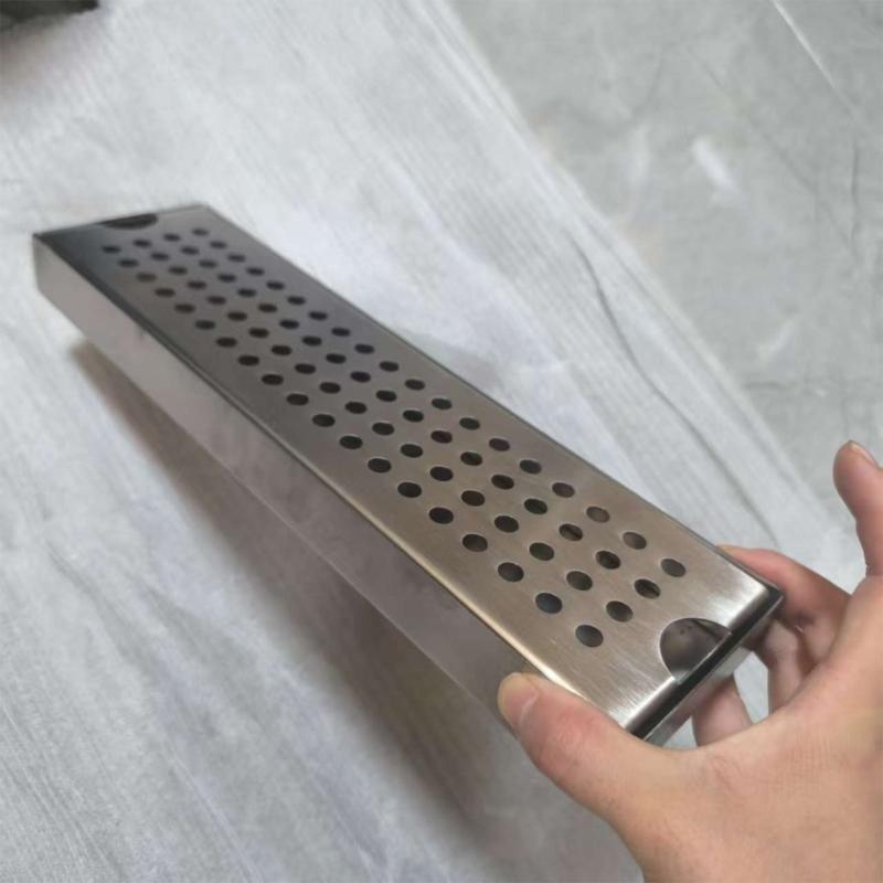 Portable Stainless Steel Drainer for High Traffics Restaurants Drip Tray Draining Rack for Coffee Shop Utensils
